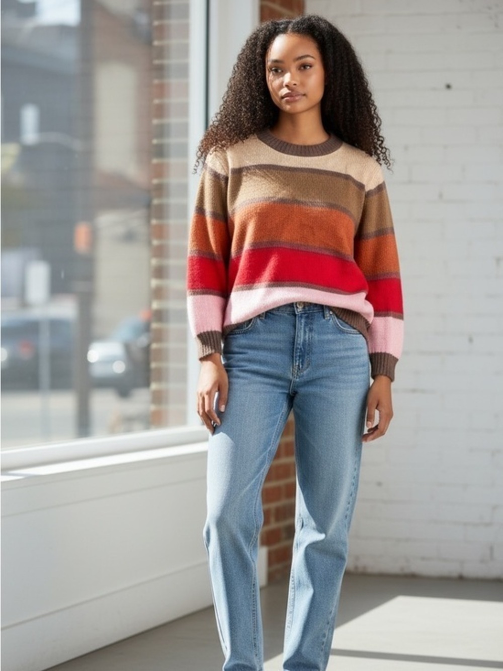 Glamorous Colorblock Sweater